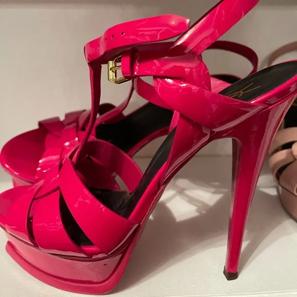 Saint Laurent got pink tribute heels - Picture 2 of 8